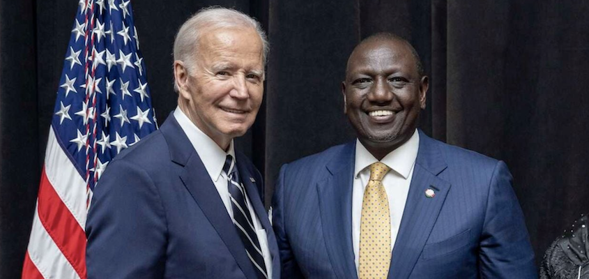 Presidents Joe Biden and William Ruto